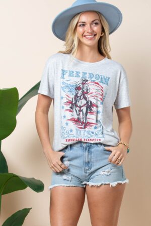 American Freedom Graphic Short Sleeve T-Shirt