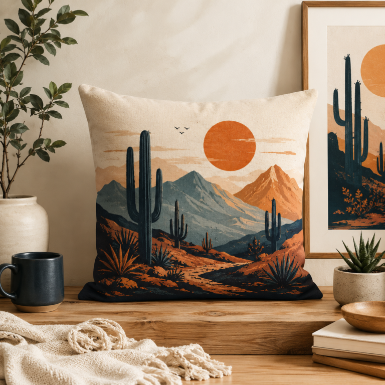 Desert Daydream Throw Pillow