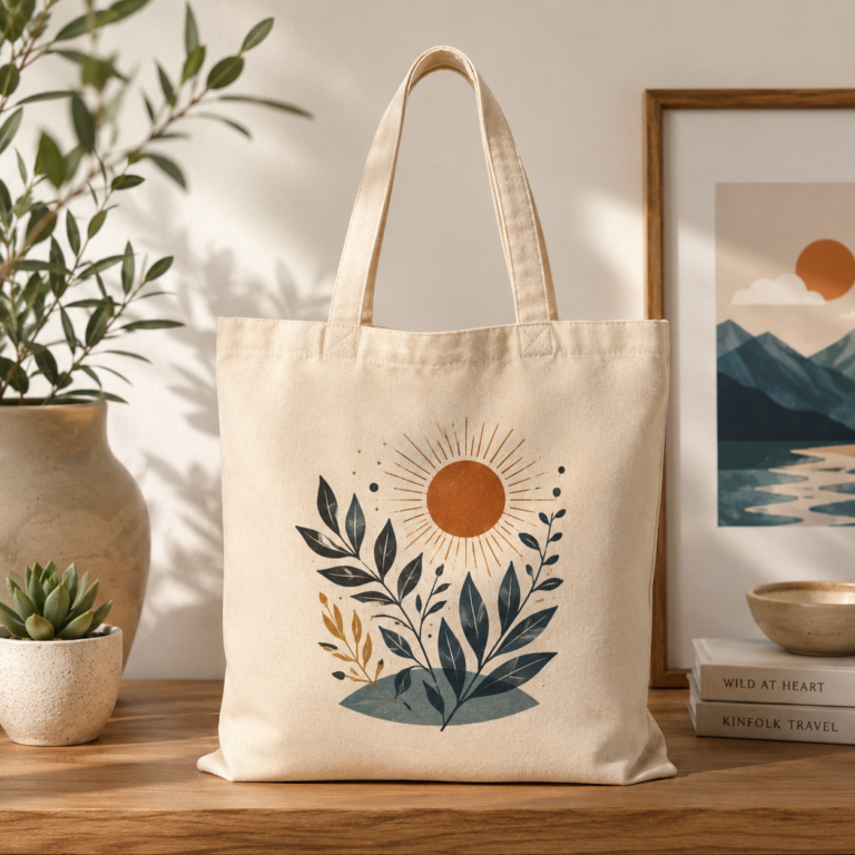 Golden Hour Botanical Tote Bag