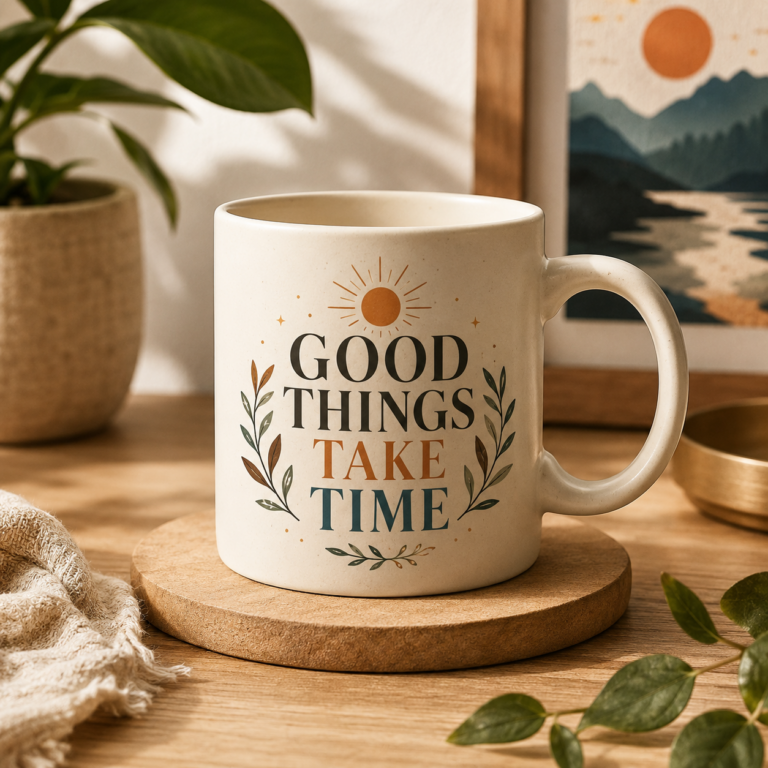 Good Things Take Time Mug